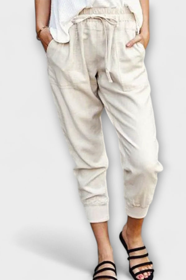 Blaire – Leichte Leinenhose mit Baumwollmischung