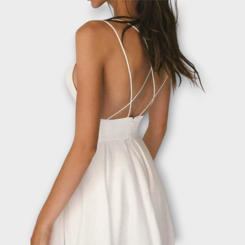 Ailana - Damenkleid mit tiefem V-Ausschnitt