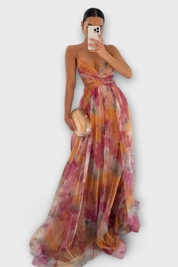 Annai Mesh Maxikleid - Elegant und Figurbetont