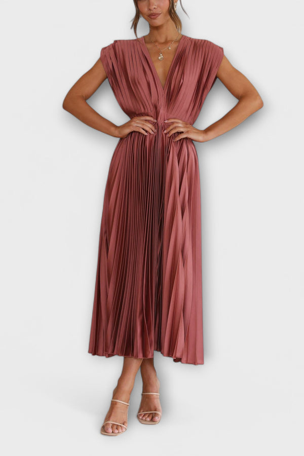 Maria - Stilvolles Faltenkleid