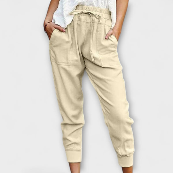 Blaire – Leichte Leinenhose mit Baumwollmischung