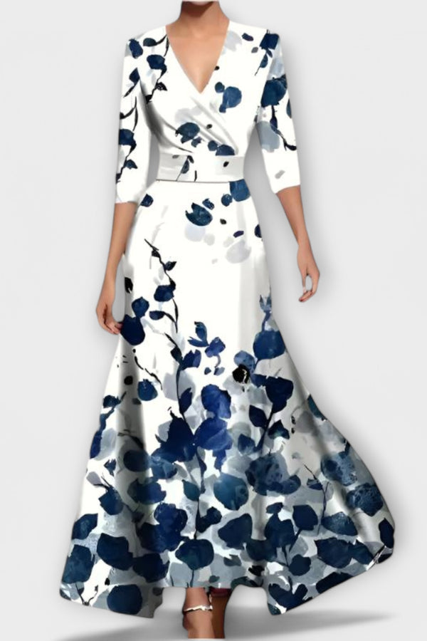 Alma - Elegantes Ärmel Design Damenkleid