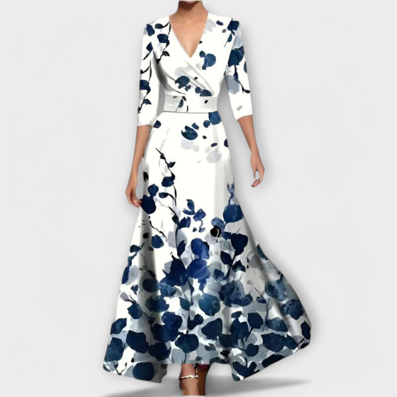 Alma - Elegantes Ärmel Design Damenkleid